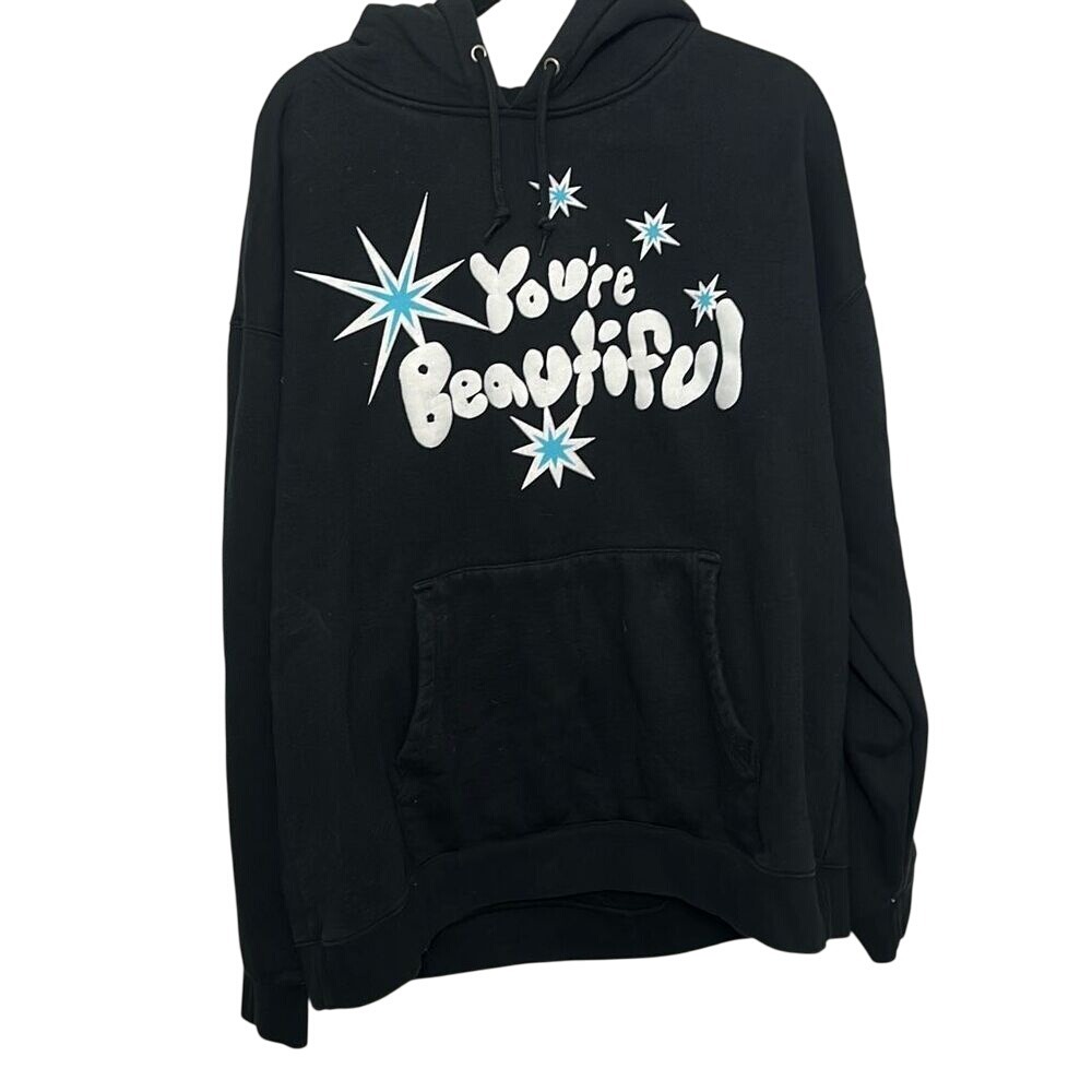 Mens Black You're Beautiful Amine Tour Merch 2022  Hoodie‎ Size 2XL